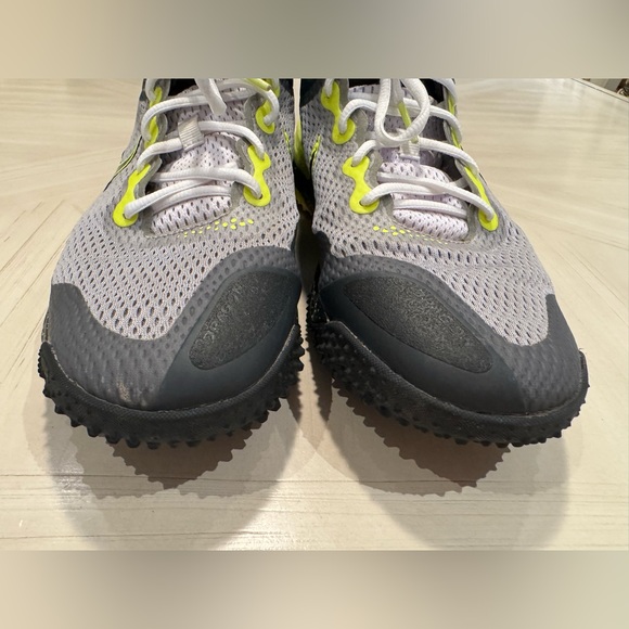 Alpha Huarache Elite 3 Baseball Turf Cleats - Light Smoke Grey Volt -Size M 8.5 - Picture 8 of 13